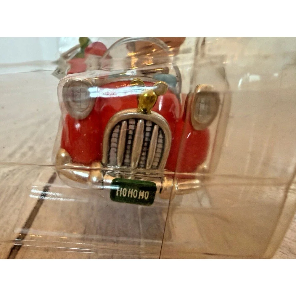 1994 Enesco Disney Christmas Cruisin Mickey Mouse‎ Red Car Ornament New in a Box